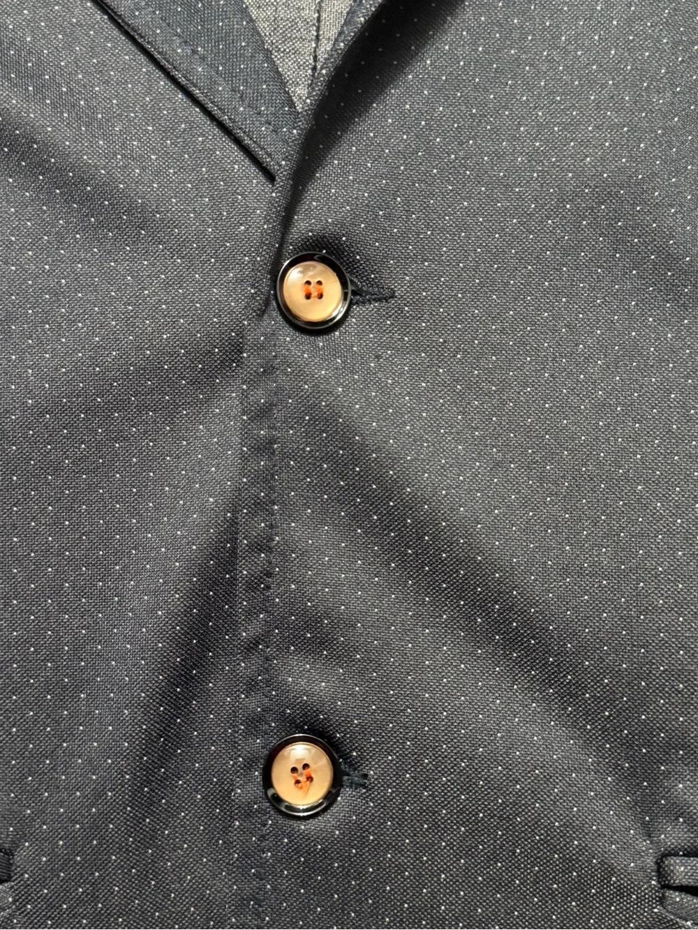Men's Navy Tailored Blazer - Classic Single-Breasted Style